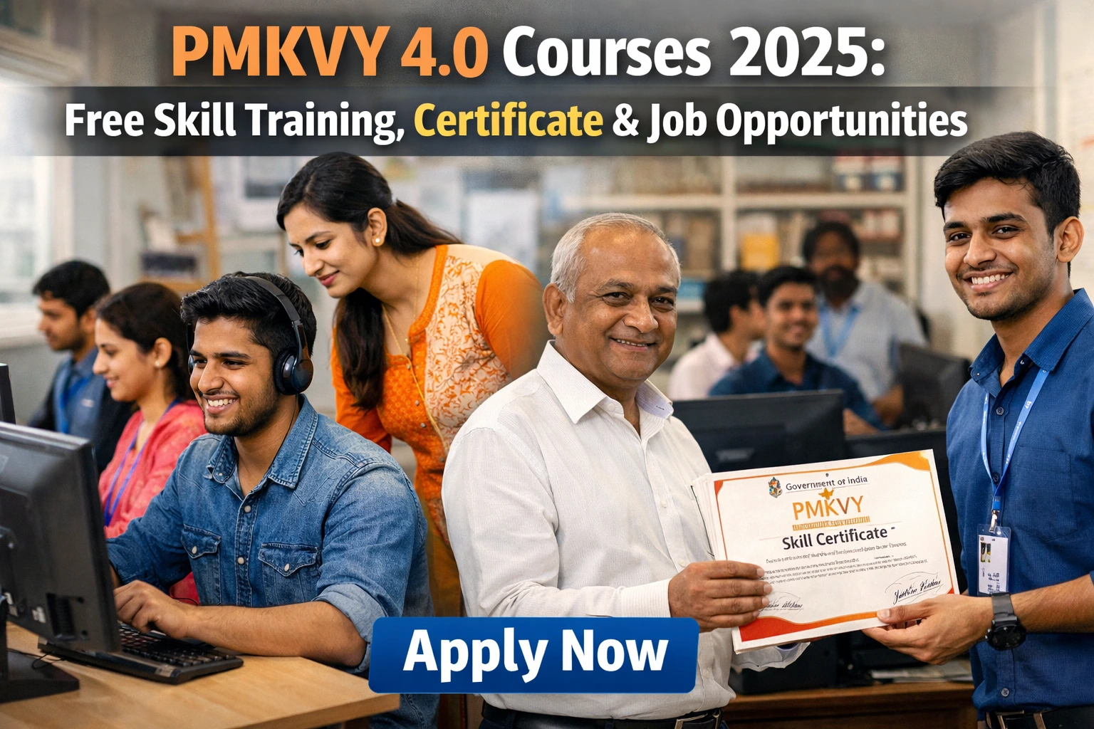 PMKVY 4.0 Courses 2025: Free Skill Training, Certificate & Job Opportunities – Apply Now