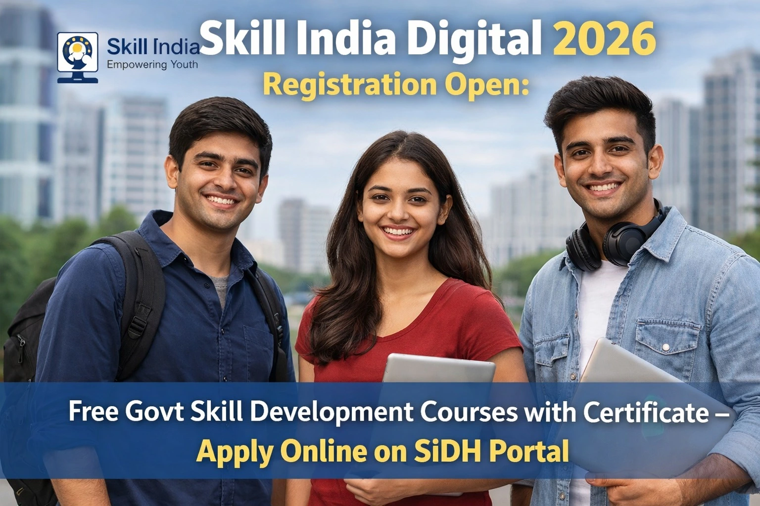 Skill India Digital 2026 Registration Open: Free Govt Skill Development Courses with Certificate – Apply Online on SIDH Portal
