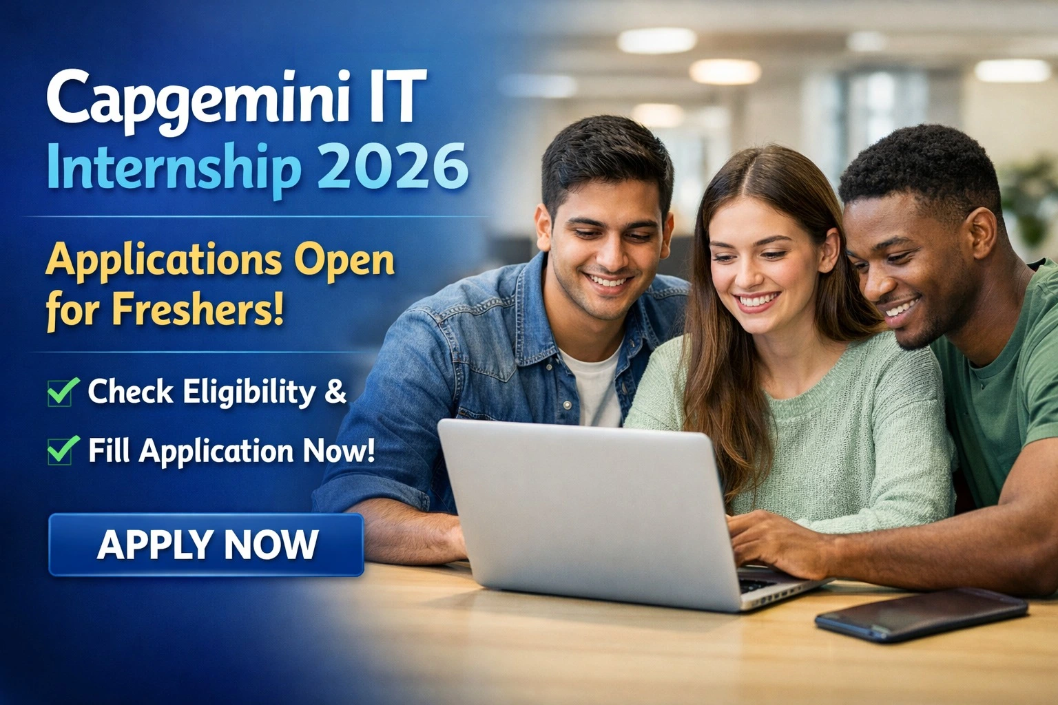 Capgemini IT Internship 2026 – Applications Open for Freshers | Check Eligibility & Fill Application Now