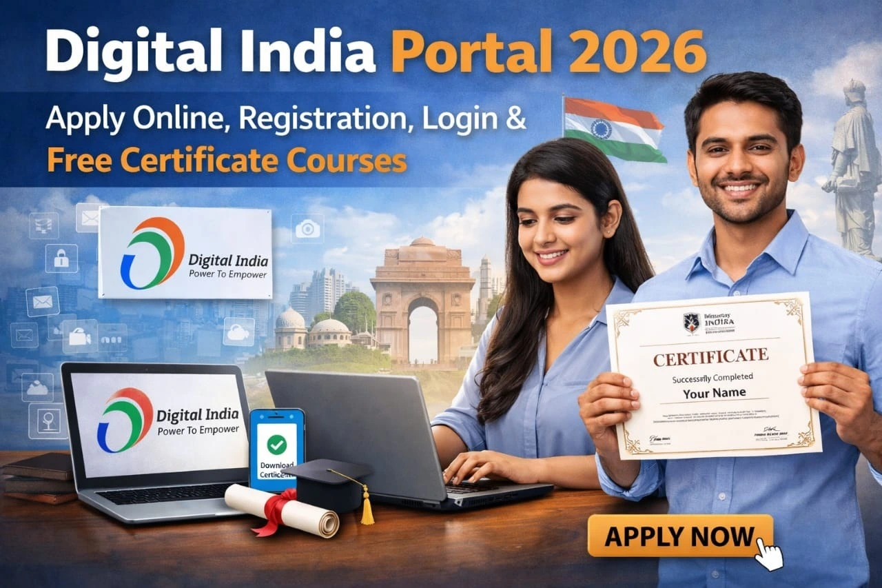 Digital India Portal 2026: Apply Online, Registration, Login & Free Certificate Courses