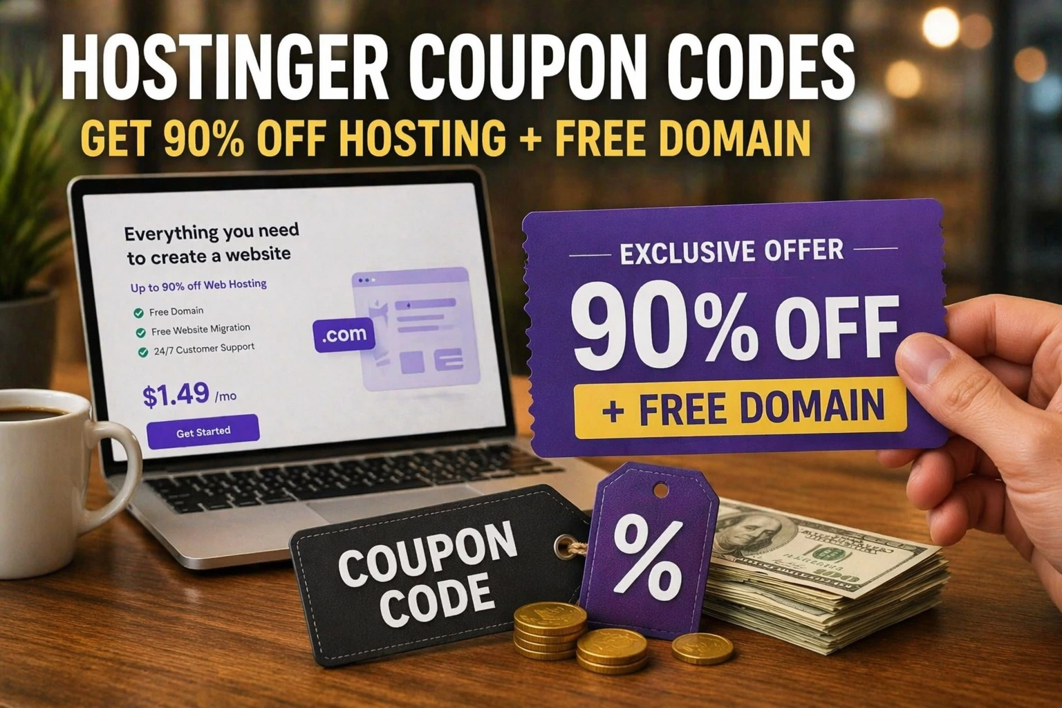 Hostinger Coupon Codes 2026: Get 90% OFF Hosting + Free Domain (Verified Deal)