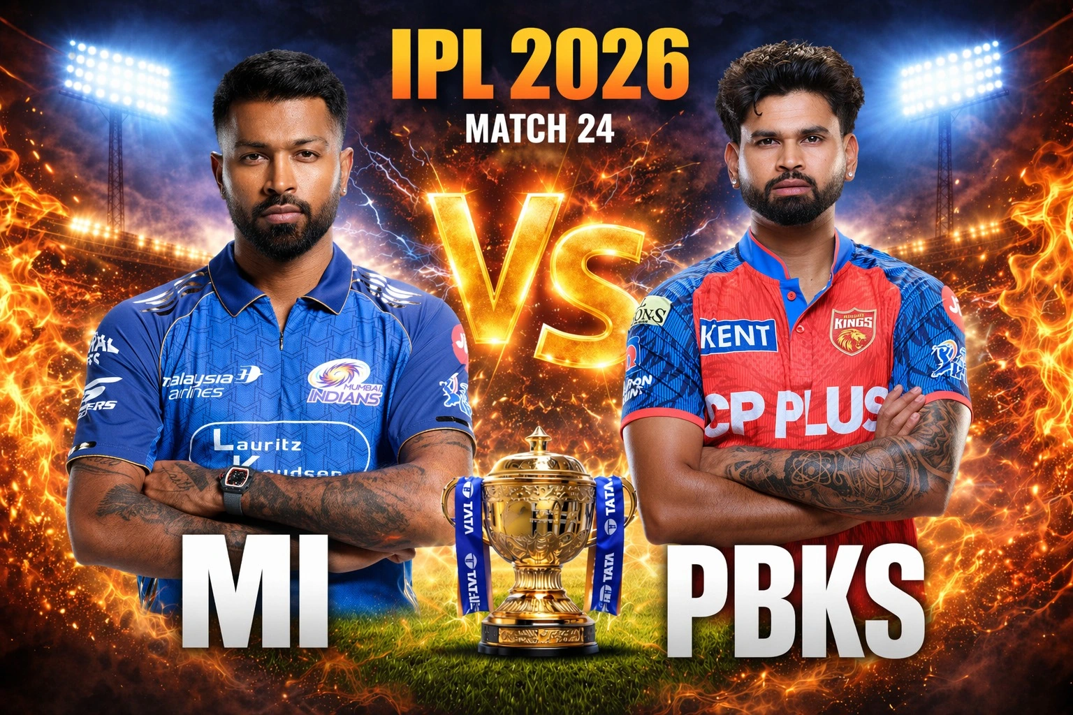 MI vs PBKS Live Score