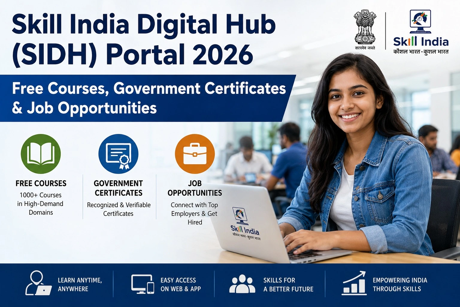 Skill India Digital Hub (SIDH) Portal 2026: Free Courses