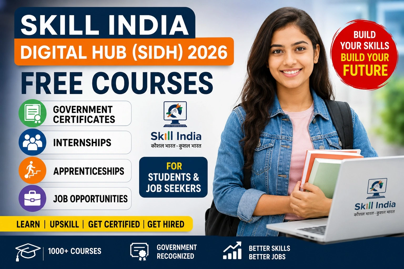 Skill India Digital Hub (SIDH) 2026: Free Courses