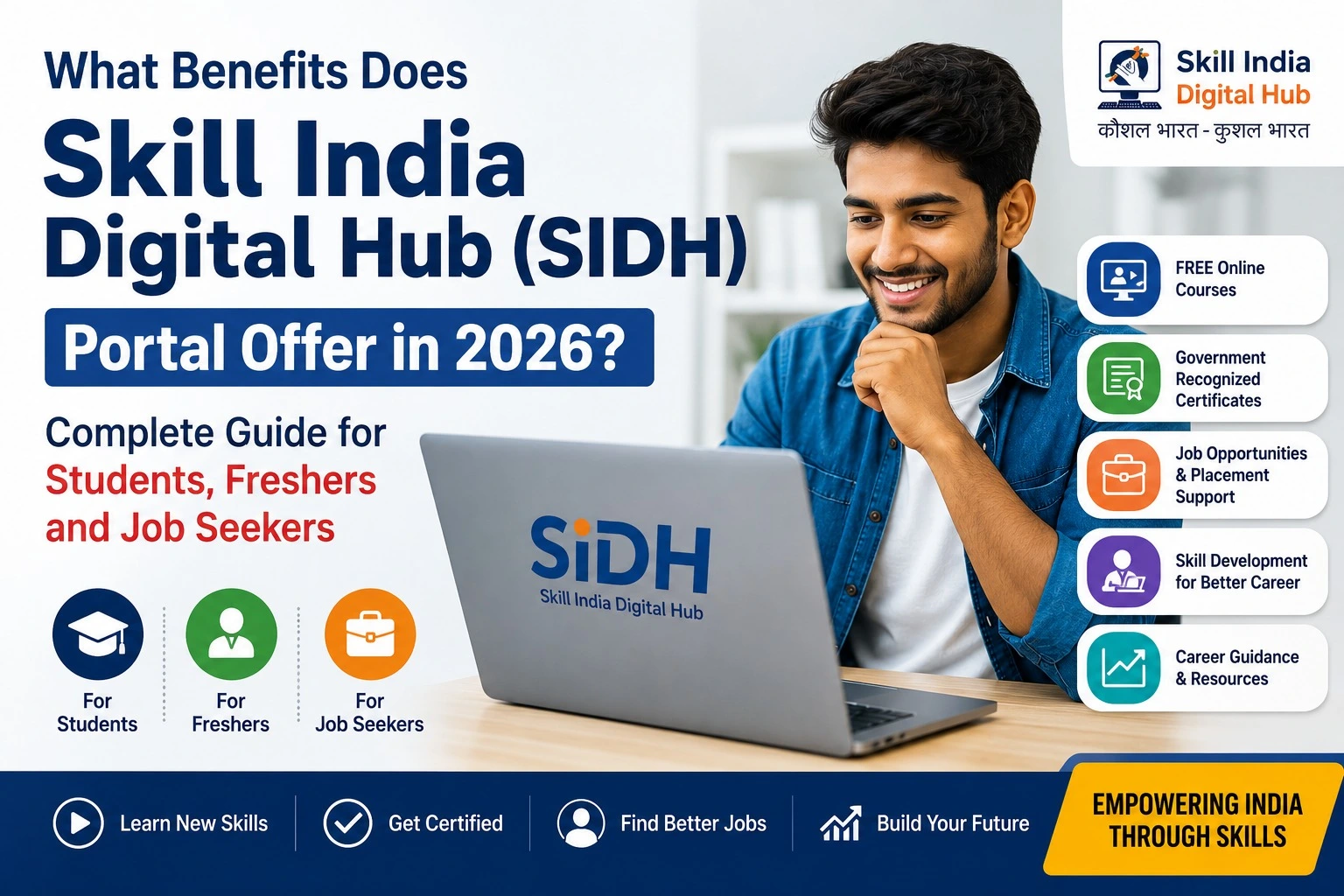 What Benefits Does Skill India Digital Hub (SIDH) Portal Offer in 2026? Complete Guide for Students, Freshers and Job Seekers