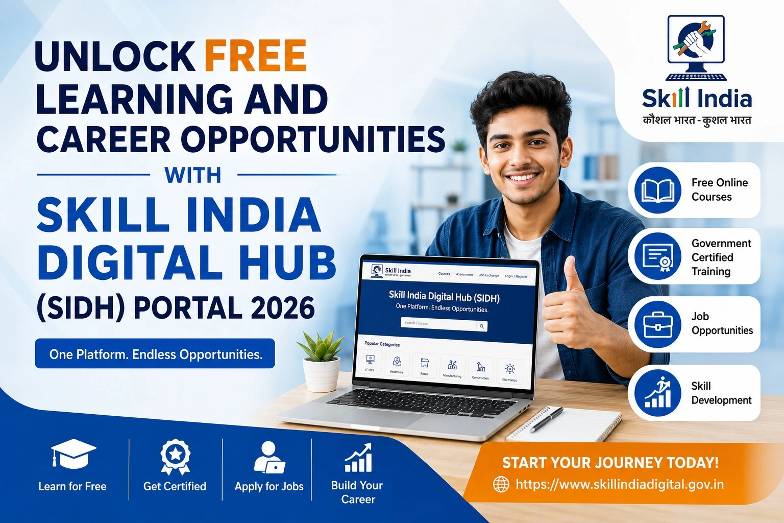 Unlock Free Learning and Career Opportunities with Skill India Digital Hub (SIDH) Portal 2026