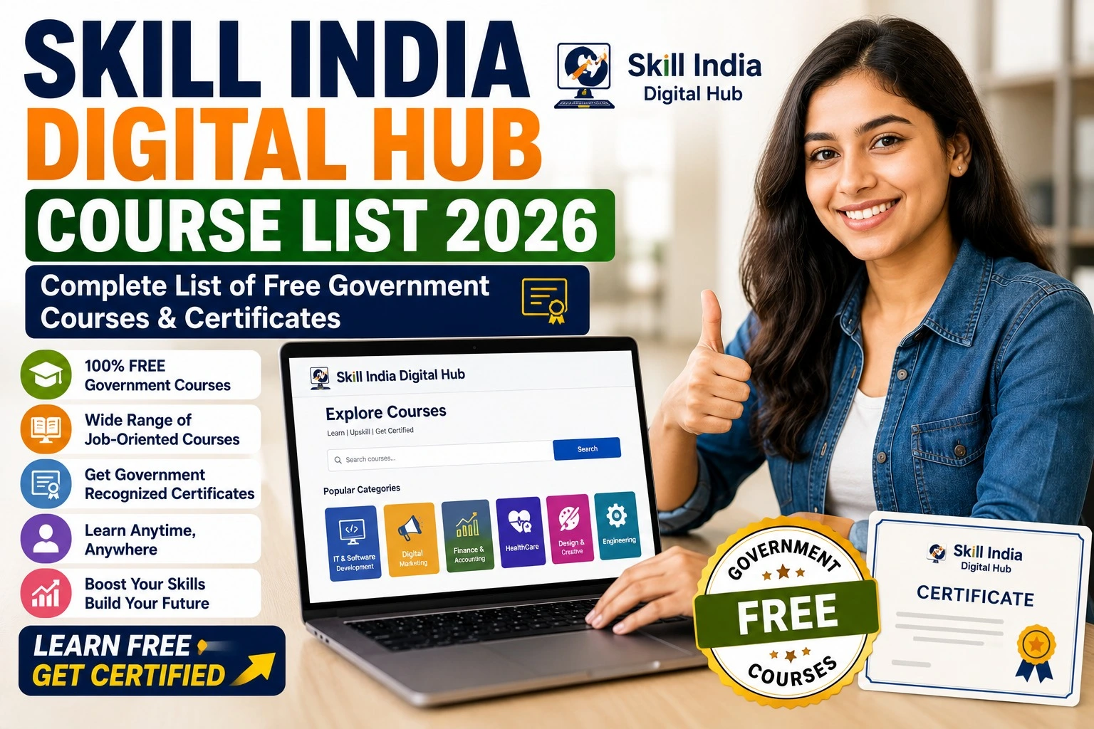 Skill India Digital Hub Course List