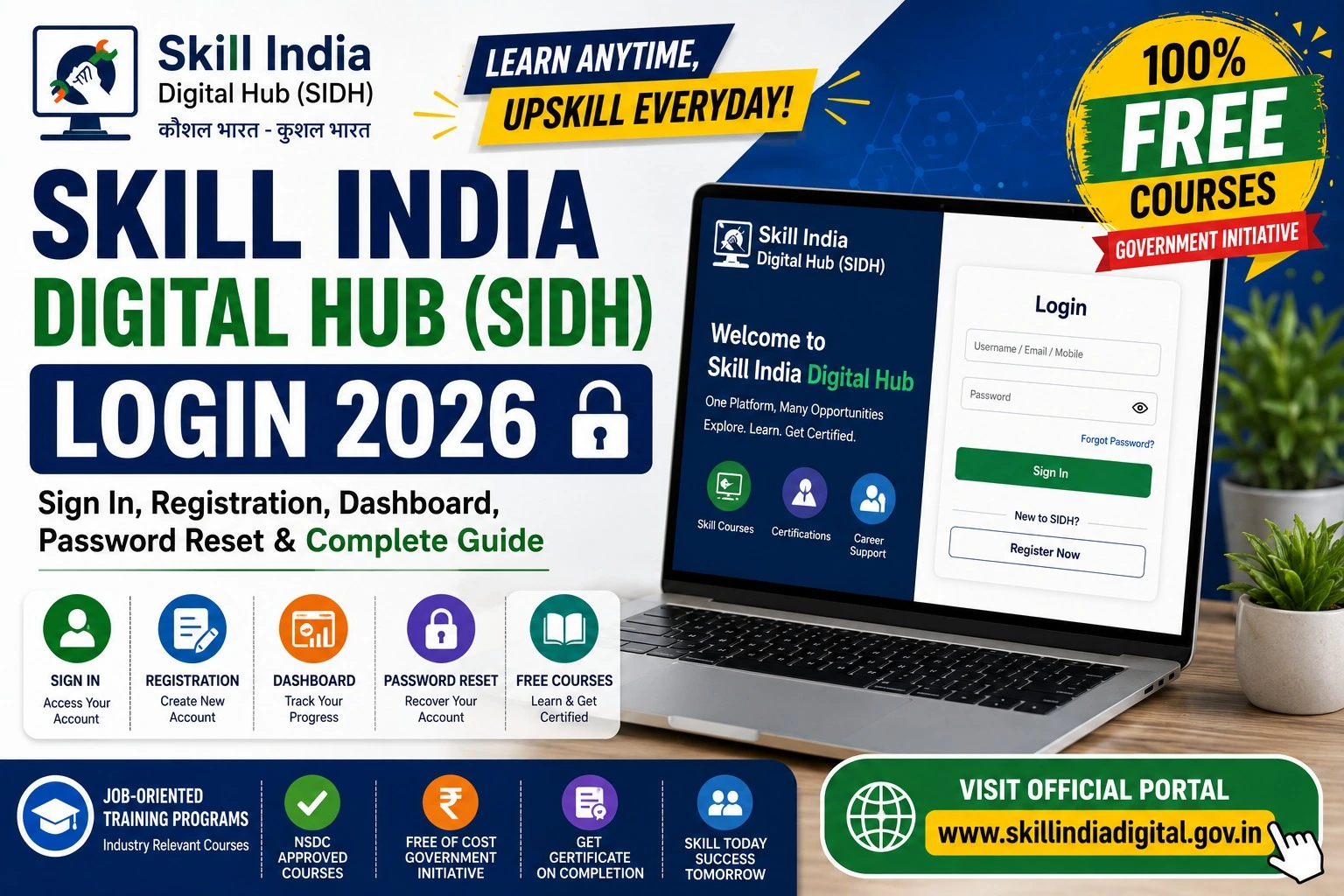 Skill India Digital Hub (SIDH) Login