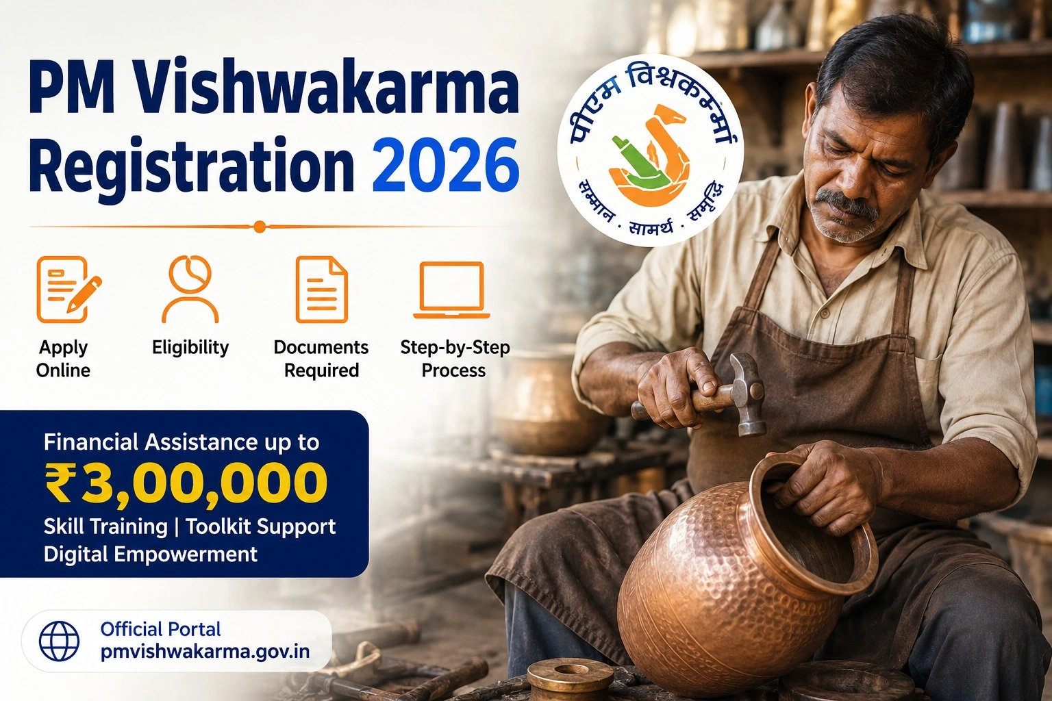 PM Vishwakarma Registration 2026: Apply Online, Eligibility, Documents Required & Step-by-Step Process