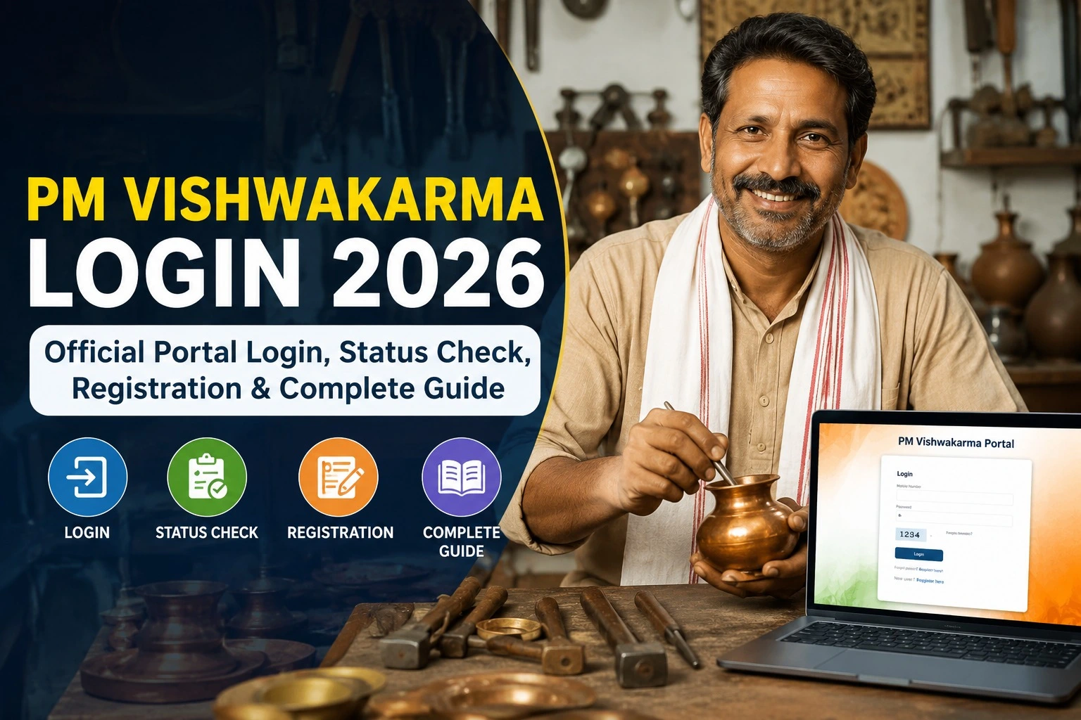 PM Vishwakarma Login 2026: Official Portal Login, Status Check, Registration & Complete Guide