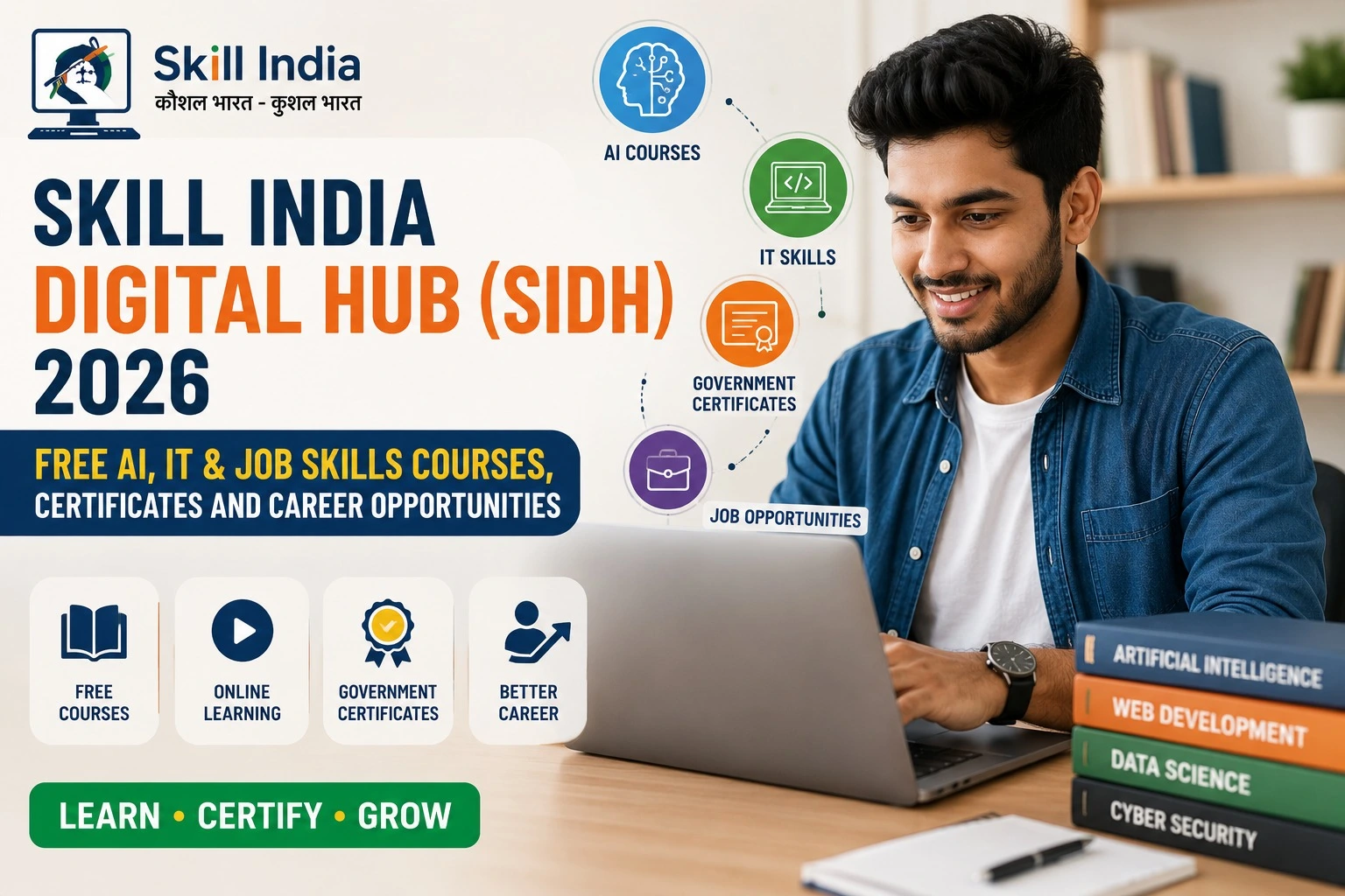 Skill India Digital Hub (SIDH) 2026: Free AI, IT & Job Skills Courses, Certificates and Career Opportunities