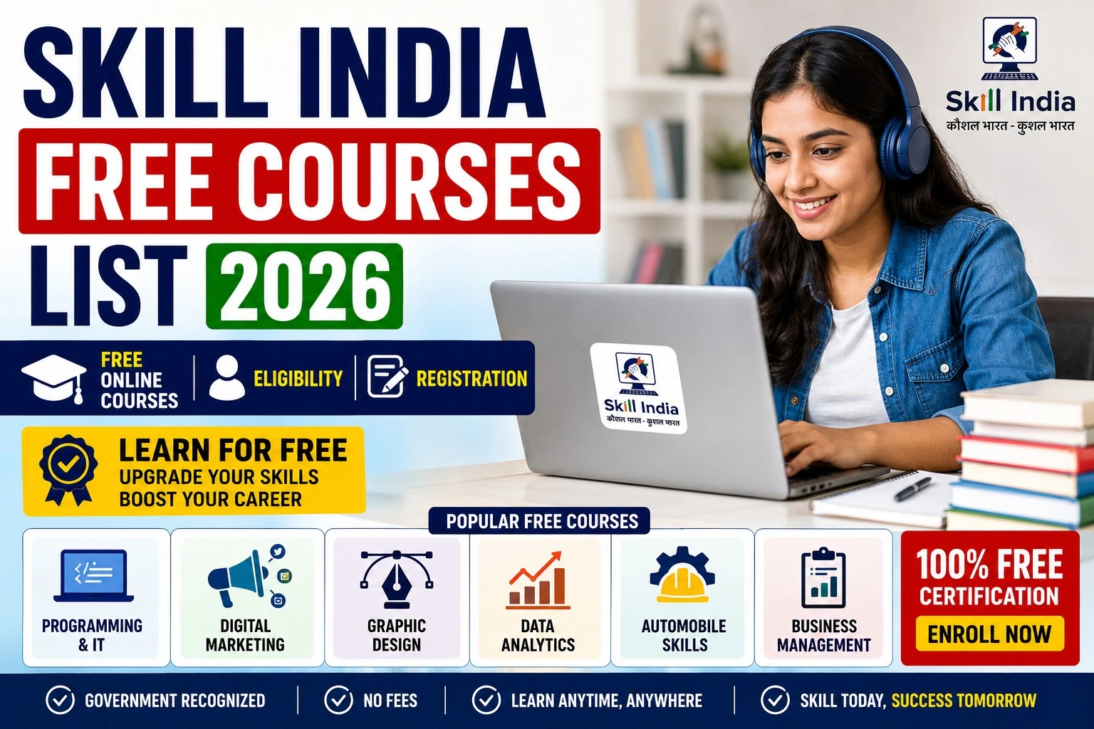 Skill India Free Courses List