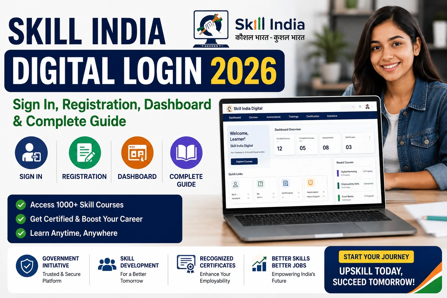 Skill India Digital Login 2026: Sign In, Registration, Dashboard & Complete Guide