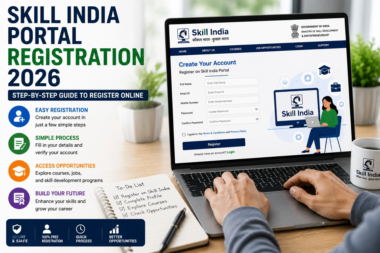 Skill India Portal Registration 2026: Step-by-Step Guide to Register Online